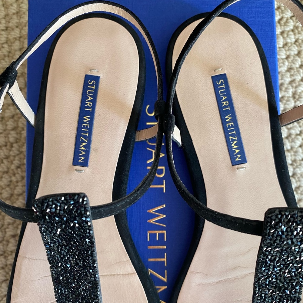 Authentic Stuart Weitzman Splender Crystal Sandal - image 4